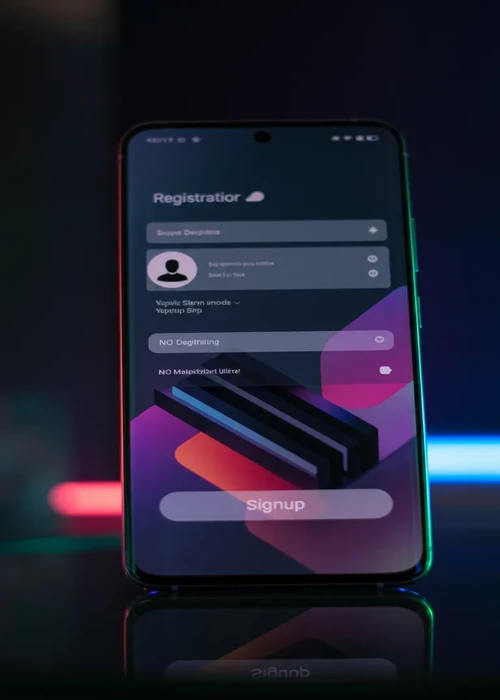 Capture d'écran du formulaire d'inscription rapide d'Oscarspin Casino, montrant les champs pour l'e-mail et le mot de passe, avec un design moderne et sécurisé.